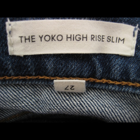 ARITZIA Denim Forum Jeans Yoko High Rise Slim Crop 27 - Picture 11 of 12